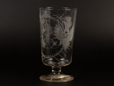 Екатерина II. Бокал с вензелем "ЕА" под императорской короной и с двуглавым орлом. Потемкинский 