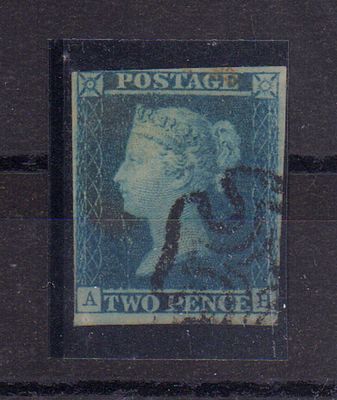 Почтовая марка Великобритании. 1841 г. Мих. №4. Гашеная.