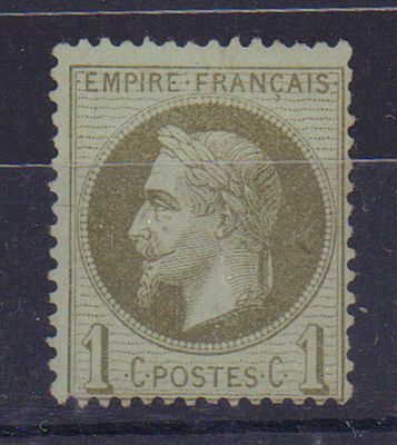 Почтовая марка Франции. 1870 г. Мих. №24. Негашеная. Состояние (*).
