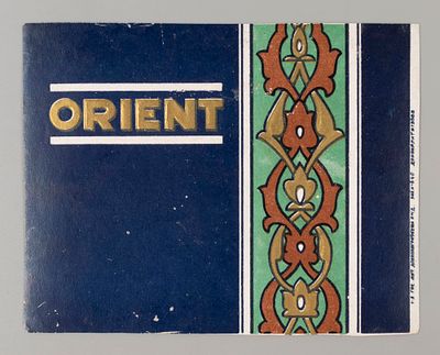Orient. Табачная этикетка. 1940-1950-е гг. Хорошее состояние. Следы бытования.