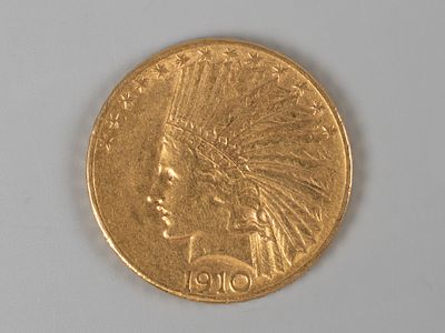 США. 10 долларов D 1910 VF-XF. Состояние VF-XF