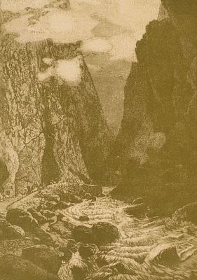 Судковский Р. Г. (по оригиналу), Павлов И. Н. (гравер) Дарьяльское ущелье. Приложение к журналу 