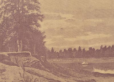 Смоликов А. К. (по оригиналу), Морозов Н. (гравер) Обрыв. Приложение к журналу &laquo;Живописное 
