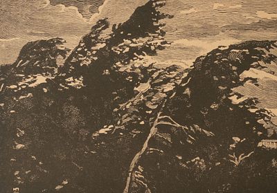 Павлов И. Н. Буря. 1921. Бумага, ксилография. Размер листа 16х23,5 см. Условно хорошее 