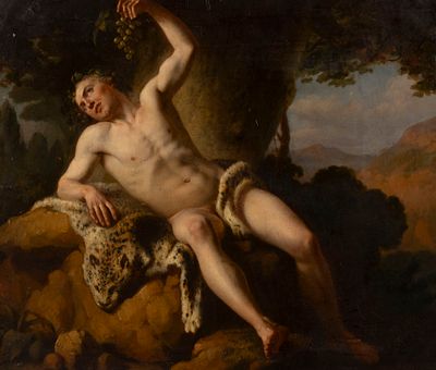 [Первый художник в коллекции П. М. Третьякова] Худяков В. Г. Дионис. 1846. Холст, масло. Размер 