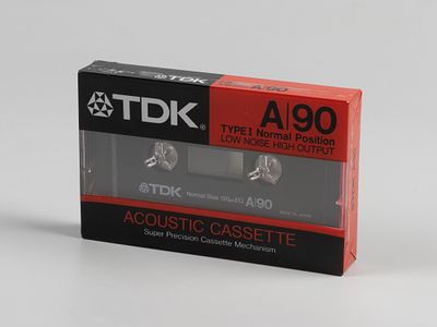 Магнитофонная аудиокассета. TDK. 90 мин. Япония, 1980-е. Запечатанная, в оригинальной пленке. Ра 