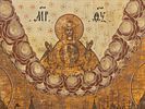 Икона храмовая, местночтимая. Соловецкие чудотворцы Зосима и Савватий с монастырем в руках. Изображение - 1