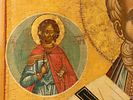 [Памятник XV века] Икона. Святой Николай Чудотворец со святыми Флором и Лавром. Новгород Изображение - 4
