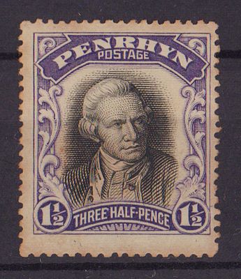 Почтовая марка острова Пенрин. Мореплаватель. 1920 г. Мих. №22. Негашеная. Состояние *. Имеются 