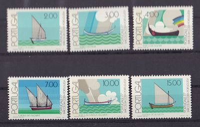 Почтовые марки Португалии. Парусники. 1977 г. Мих. №1378-1383. Негашеные. Состояние **.