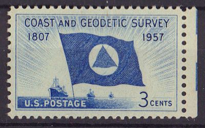 Почтовая марка США. Корабли. 1957 г. Мих. №710. Негашеная. Состояние **.
