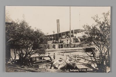 Эстония. Усть- Нарва (ныны Нарва-Йыэсуу) Пассажирский пароход у причала Фотографическая 