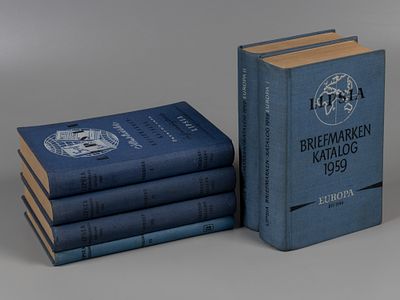 [На нем. яз. Каталог марок Lipsa. 6 томов за 1952/1959 гг.] Lipsia Briefmarken-Katalog. Leipzig 