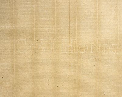 Лист голландской бумаги верже с филигранью. Бумажная фабрика &laquo;Honig&raquo;. Голландия. Конец XVIII – 