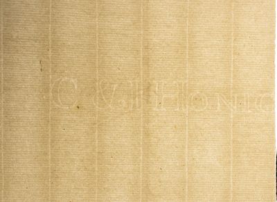 Лист голландской бумаги верже с филигранью. Бумажная фабрика &laquo;Honig&raquo;. Голландия. Конец XVIII – 