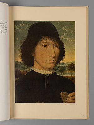 Ганс Мемлинг. Альбом с 12 цветными репродукциями. На нем. яз. Лейпциг: E. A. Seemann Verlag, 1957. 