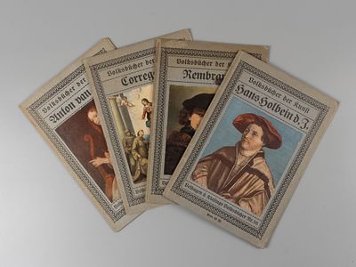 Четыре книги из серии "Volksbucher der Kunst" [Народные книги об искусстве]. А. Ван Дейк 