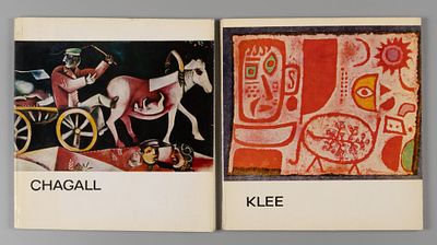 Шагал. Клее. На венг. яз. Corvina Kiado, 1966-1967. Мягкий издательский переплёт в суперобложке 