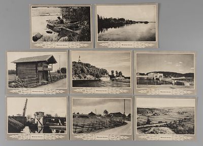 Восточная (Русская) Карелия. Валаам, Сайма и др. 8 открыток Финляндия 1930-е. Открыточный 