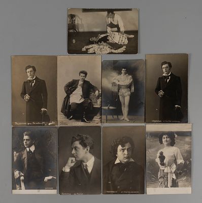 Опера. Набор из 9-и фотооткрыток. Начало ХХ в. Разные издательства. Открыточный формат. Две 