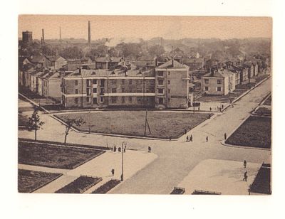 Ленинград. №323. Новые улицы в Володарском районе. Довоенная открытка. ИЗОГИЗ №837/л. 