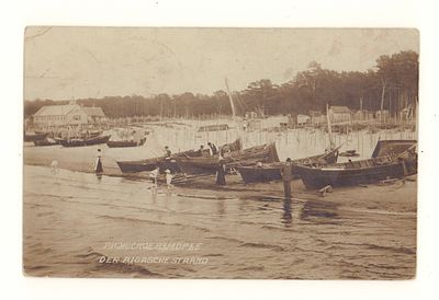 Рижское взморье. Фотооткрытка. Начало ХХ в. Открыточный формат. Прошла почту. Марка удалена. 