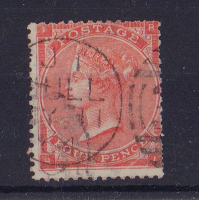 Почтовая марка Великобритании. 1862 г. Мих. №19. Гашеная.