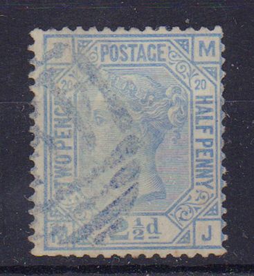Почтовая марка Великобритании. 1880 г. Мих. №51. ВЗ 10. Гашеная.