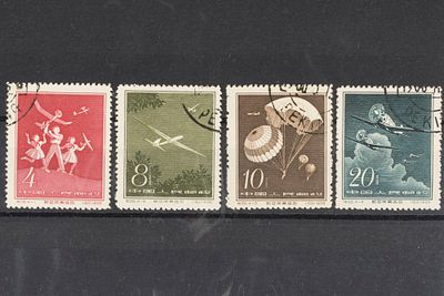 Почтовые марки КНР. 1958г. Кит. S-29. Мих. № 422-425. Гашеные
