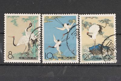Почтовые марки КНР. 1962г. Кит. S-48. Мих. № 640-642. Гашеные
