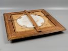 Фарфоровый пласт. Мадонна в кресле. Копия с картины Рафаэля. XIX в. Фарфор, роспись, дерево Изображение - 5