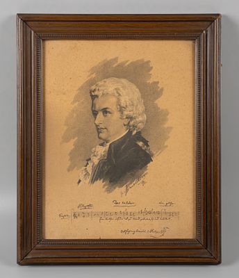 Данькович (?) Композитор В. А. Моцарт. Приложение к музыкальному журналу "Нувеллист". 1891 (?) 