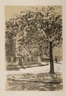 Думаревская К. Н. Во Львове. 1956. Бумага, литография. Размер 55х35 см. Хорошее состояние. 