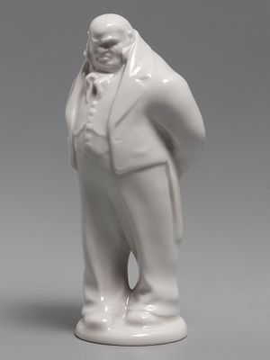 Гоголевская серия. Статуэтка. Собакевич. Авт. Воробьев Б. ЛФЗ, 2000-е. Фарфор. Высота 14 см. 