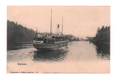 Валаам. Открытка до 1905 г. Кнакстедт и Натхер, Гамбург, 163. Открыточный формат. Уголки 