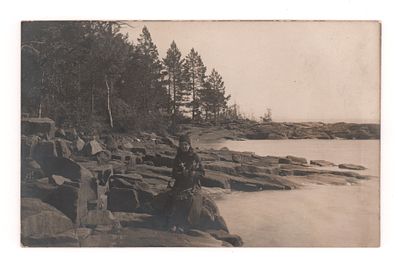 Валаам. Фотооткрытка до 1905 г. Открыточный формат. Хорошее состояние.