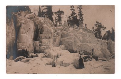 Валаам зимой. Фотооткрытка. Начало ХХ в. Открыточный формат. Хорошее состояние.
