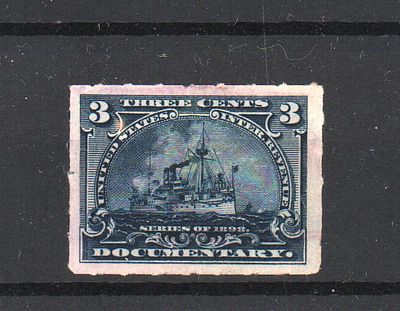 Непочтовая марка США. Корабль. 1898 г. Негашеная. Состояние (*).
