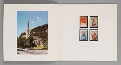 Лихтенштейн. Презентационный альбом почтовых марок и карточек. 1987 **. Размер альбома 20х20 см. 