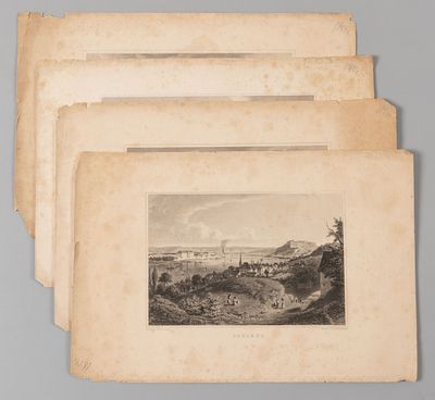 Немецкие замки и крепости на Рейне. Штольценфельс, Оберланштейн, Боппард, Кобленц. 4 л. 1844. 