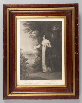 Рама. С гелиогравюрой с портрета Д. А. Державиной кисти В. Л. Боровиковского. Рубеж XIX - XX 