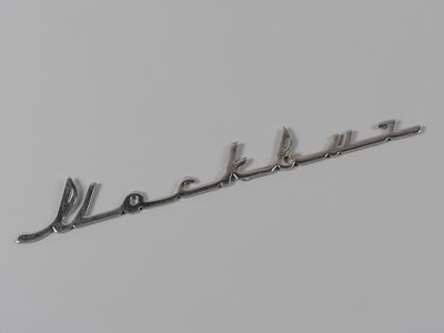 Оригинальный шильдик для автомобиля Москвич 407 (накладка на автомобильный корпус). 