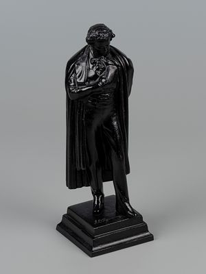 Статуэтка. Пушкин А.С. Ск. Опекушин А.М. 1990-е. Чугун, голландская сажа. Высота 19,5 см. На 