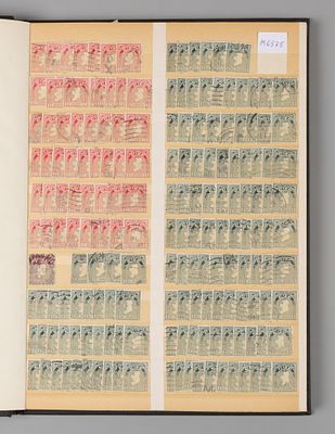 Кляссер (8 листов) с почтовыми марками Ирландии, Великобритании и др. европейских стран. 