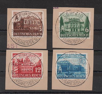 Почтовые марки III Рейха. 1941 г. Мих. №764-767 со спецгашениями.