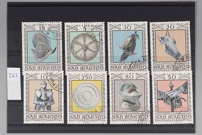 Почтовые марки Сан-Марино. 1974г. Мих. №1059-1066. Гашеные.