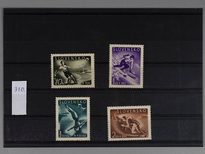 Почтовые марки Словакии. 1944г. Мих.№147-150. Негашеные. Состояние **.