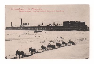 С.-Петербург. Ватный остров. Открытка. Начало ХХ в. J.J.W. 1118 (?). Открыточный формат. 