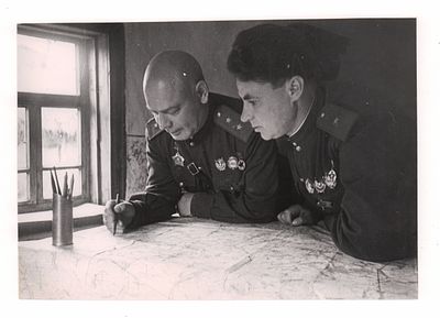 Пресс-фото. ВОВ. Орловско-Курское направление. Район села Архангельское. Фотография. 1943. 