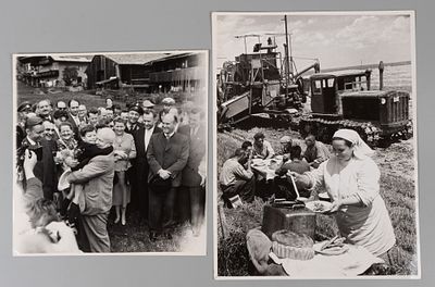 Пресс-фото. Фотограф В. Кошевой &laquo;Юный австриец приветствует Н.С. Хрущева&raquo; и фотограф А. Фатеев 